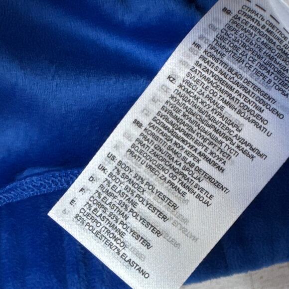 NWT Adidas x Jeremy Scott Blue Velvet Track Top Women's Size XS (H50965) - Picture 8 of 8